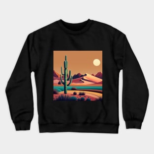 Abstract Desert Landscape Crewneck Sweatshirt